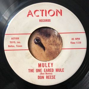 Don Reese Muley The One Eared Mule Vinyl 45 Record